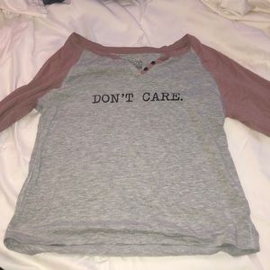 “Don’t Care” long sleeve